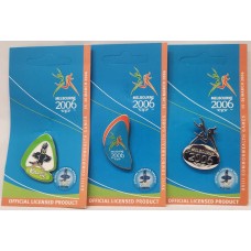 AUSTRALIA 2006 . 3 x OFFICAL COMMONWEALTH BADGES